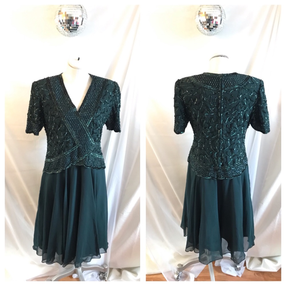Vintage Brilliante by J.A. Sequins & Bead Dress